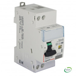 LEGRAND 410854 - Disjoncteur différentiel - P+N - C - 10A - 6000/10kA - TypeF