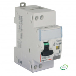 Disjoncteur différentiel P+N C16 6/10K F 30mA - LEGRAND 410855