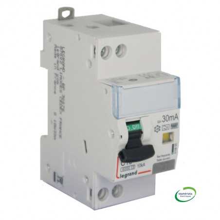 LEGRAND 410855 - Disjoncteur différentiel U+N C16 6/10K F 30mA