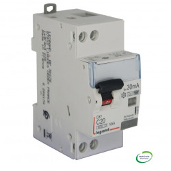 Disjoncteur différentiel P+N C20 6/10K F 30mA - LEGRAND 410856