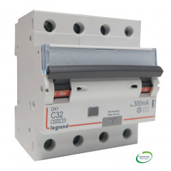 Disjoncteur différentiel 4P C32 6/10k AC 300mA - LEGRAND 411208