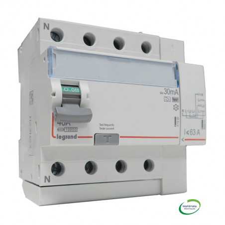 LEGRAND 411658 - Interrupteur différentiel 4P 40A F 30mA 