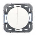 Va et vient Interrupteur double Dooxie blanc - LEGRAND 600002