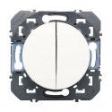 Double bouton poussoir Dooxie blanc - LEGRAND 600008