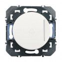 Poussoir sonnette Dooxie blanc + voyant - LEGRAND 600018