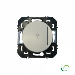 LEGRAND 600117 - Pous simple, voyant + marquage cadenas, 6A, 250V, Alu, Dooxie - FC