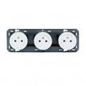 Prise de courant triple Dooxie 16A Surface blanc - LEGRAND 600333