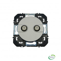 LEGRAND 600457 - Prise réseau câblé AFORM, Type F, Dooxie, à étoile blindée, Alu - FC