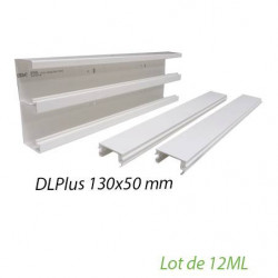 LEGRAND 638040 - Lot de 12 mètres Goulotte 130x50mm + 2 couvercles