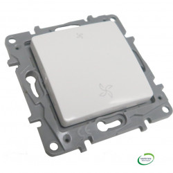 LEGRAND 664791 -  Interrupteur de VMC, 2 positions, Niloé, Blanc