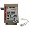 MAEC 0980507R13 - Kit Distributeur TNT+SAT 2 sorties RJ + 2 cordons Cat6A (FC) 