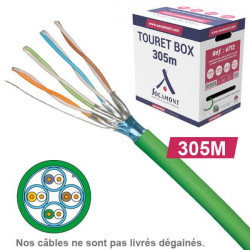 Câble informatique Catégorie 6A F/FTP 4 paires Box de 305ml