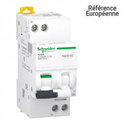 Disjoncteur différentiel Schneider 16A ICV40N 30mA Type-A 1P+N Courbe C - A9DC3616