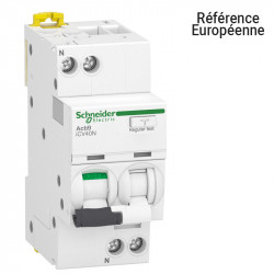 SCHNEIDER A9DE7620 - Disj diff. ICV40N 1P+N 20A 6000A 300MA AC Courbe C