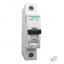SCHNEIDER A9F75116 - Acti9, iC60N, disjoncteur, 1P, 16A, courbe D - FC
