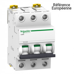 SCHNEIDER A9F74340 - Disjoncteur iC60N 3P 40A courbe C 10kA