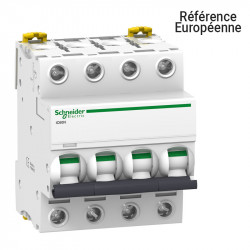 SCHNEIDER A9F74406 - Disjoncteur iC60N 4P 6A courbe C 10kA