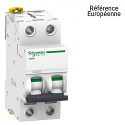 SCHNEIDER A9F84220 - Disj IC60H 2P 20A Courbe C 15kA