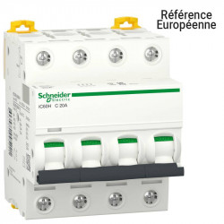 SCHNEIDER A9F89420 - Disj IC60H 4P 20A Courbe C 15kA