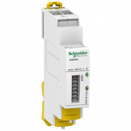 SCHNEIDER A9MEM2000 - Compteur d'énergie mono, Acti9 iEM, 40A, MID 