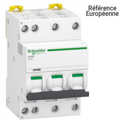 Disjoncteur Schneider 3P+N 20A IC40 (IDT40) Acti9 Courbe C 6kA - A9P52720