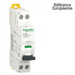 SCHNEIDER A9P64610 - Disjoncteur IC40 (IDT40) 1P+N Courbe D 10A 10kA