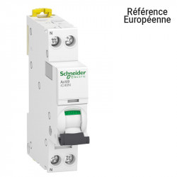 SCHNEIDER A9P64625 - Disjoncteur IC40 (IDT40) 1P+N Courbe D 25A 10kA