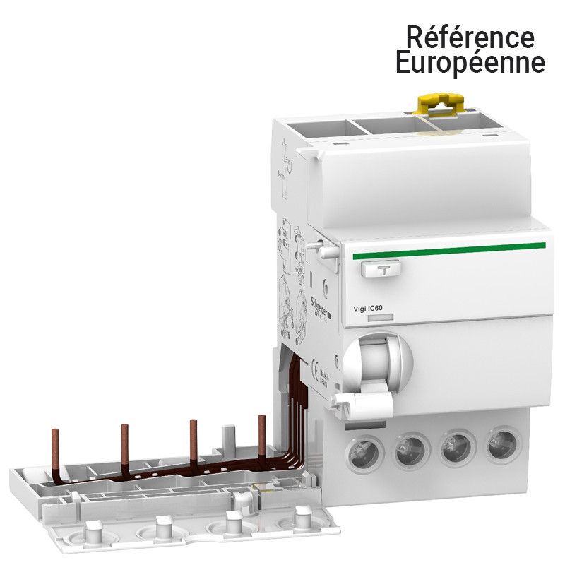Schneider Electric ACTI 9 VIGI IC40 Interrupteur Différentiel 1P+N 40A 30mA Type AC - A9Y82640