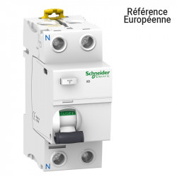 Interrupteur différentiel Schneider 2P 25A 30mA Acti9 Type-Ac - A9R41225