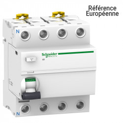 Interrupteur différentiel Schneider 4P 63A 30mA Acti9 Type-A-SI - A9R61463