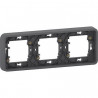 SCHNEIDER MUR34109 - Cadre 3p horizontal Mureva encastré Composable Gris 