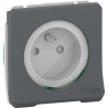 SCHNEIDER MUR36133 - Prise courant 2P+T 16A Mureva Composable Gris 