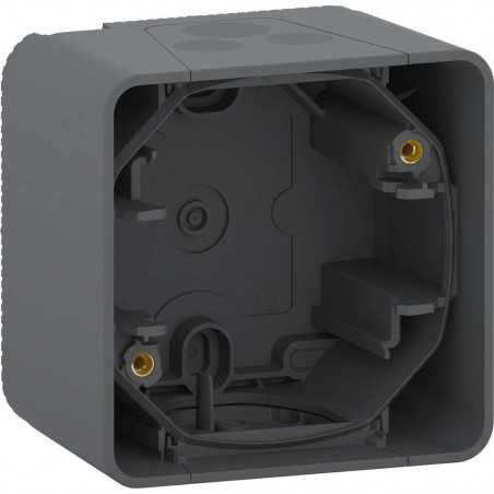 SCHNEIDER MUR37911 - Boîte 1 poste Mureva Saillie Composable Gris 