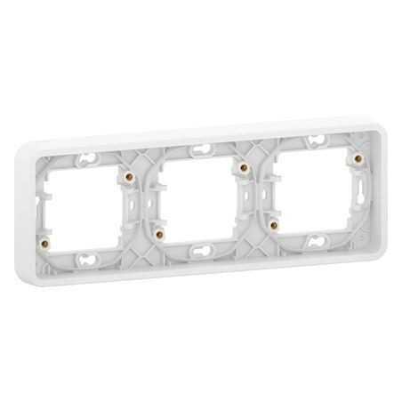 SCHNEIDER MUR39109 - Cadre 3p horizontal Mureva Encastré Composable Blanc