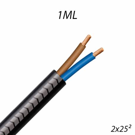 Câble R2V 2x25² Coupe au mètre