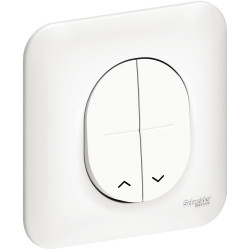 SCHNEIDER S260207 - Bouton-poussoirs pour volet roulant, Complet,  Ovalis - FC