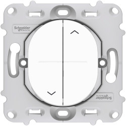 SCHNEIDER S261208 - Interrupteur 2 boutons pour volet roulant, Compo, Ovalis - FC