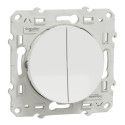 Odace Double interrupteur va-et-vien 10A - S520214