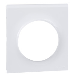 SCHNEIDER S520752 - Plaque, 1 poste, Blanc, Odace (F)