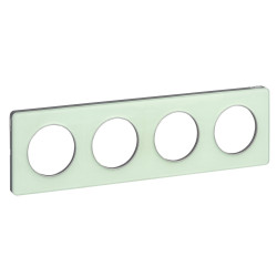 SCHNEIDER S530808S - Plaque, Translucide Verre, 4P, horiz./vert., Odace - FC