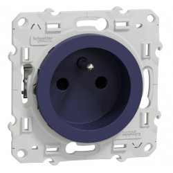 SCHNEIDER S550059 - Prise de courant, 16A, Cobalt, Odace - FC