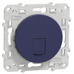 SCHNEIDER S550475 - Prise RJ45, CAT6 UTP, Grade 1, Cobalt, Odace - FC