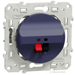 SCHNEIDER S550487 - Prise Haut-parleurs, 1 sortie, Cobalt, Odace - FC