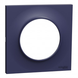 SCHNEIDER S550702 - Plaque Styl, 1 poste, Cobalt, Odace - FC