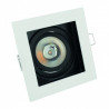 SPECTRUM SLIP001012 - Spot encastré, Fiale, GU10, Panda, Carré, Blanc (FC) 