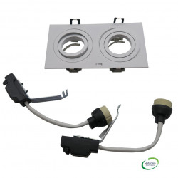 SLV 113512 - NEW TRIA 155 encastré de plafond intérieur, double, blanc