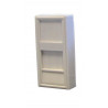 SOCAMONT 71441 - Plastron droit 1 entrée Keystone 22,5x45 avec volet 