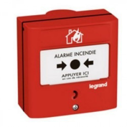 Déclencheur alarme incendie rouge 1 contact - URA 357277