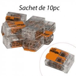 Wago 221-412 - Borne de connexion à levier 2x4mm 10 pièces