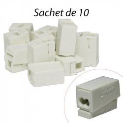 WAGO 224-112 - Bornes de connexion double-face - 2 conducteurs (10pcs)